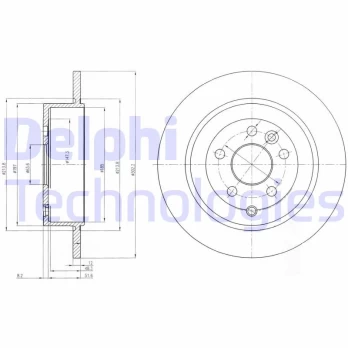 Stabdžių diskas DELPHI BG4124C
