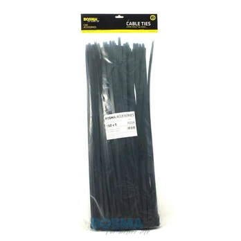 Bosma, kabelio dirželis 9x450mm juodas, 100vnt