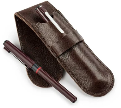 Leather men s pen case SA12 CAMEL