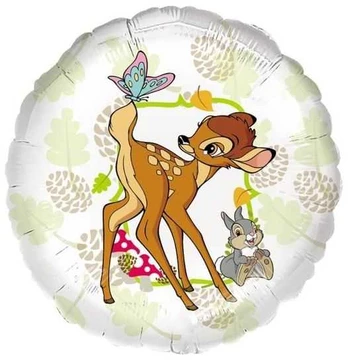 Amscan Bambi folieballon, 43 cm.