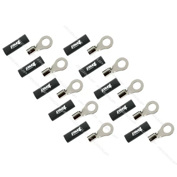 FOUR Connect 4-690961 M8 ring terminal 10mm², 10x juodas