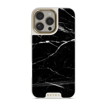 Noir Origin - Black Marble iPhone 16 Pro Max Case, Elite Light (MagSafe) / Gold