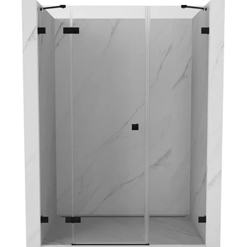Dušo durys Mexen Lunar Left, 140 cm x 200 cm, juoda