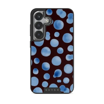 Bubble Bath - Samsung Galaxy S25 Case, Elite Dark (Magnetic) / Silver