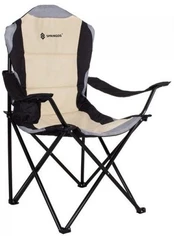 Sulankstoma turistinė kėdė Springos Folding Touring Chair, juoda/pilka/smėlio kaina