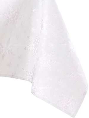 Stalo takelis AmeliaHome White Christmas, sidabro, 400 x 140 cm