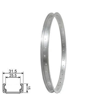Ratlankis 20", v-brake, 36H, viengubas