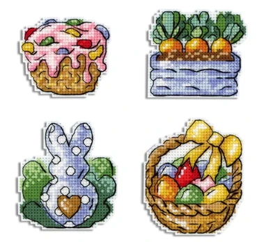 Rabbit and carrots. Magnets SR-499