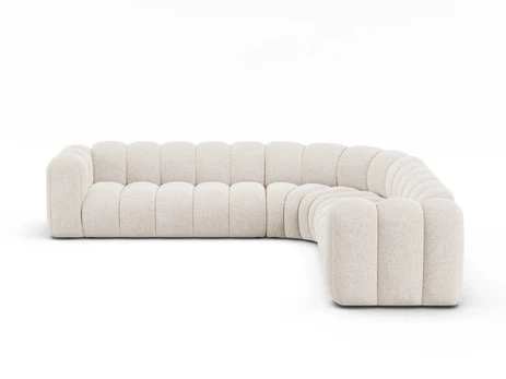 Modular Symmetrical Corner Sofa, "Lupine", 5 Seats, 309x309x70, Light Beige
