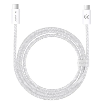 Oem Blavec Cable Candy braided - Type C to Type C - PD 60W 3A 1 metre (CCA-CC3W10) baltas