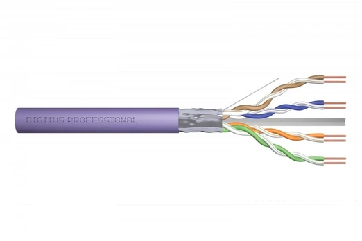 Assmann Electronic DIGITUS Installation cable cat.6 F/UTP B2ca solid wire AWG 23/1 LSOH 500m violet reel