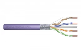 Assmann Electronic DIGITUS Installation cable cat.6 F/UTP B2ca solid wire AWG 23/1 LSOH 500m violet reel kaina