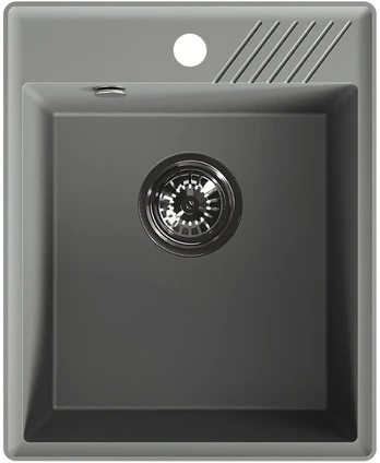 Granitinė virtuvinė plautuvė Laveo Hub SPH_V10Y, Volcano pilkas