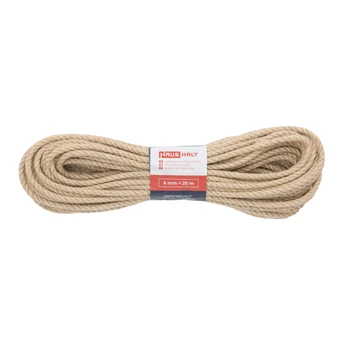 Virvė Haushalt 6mm, 20 m, džiutas, Ø 6 mm
