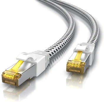 Csl Cat 7 Ethernet tinklo kabelis, 10 Gbps, baltas, 10m