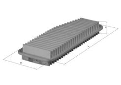 Oro filtras MAHLE LX1611 kaina