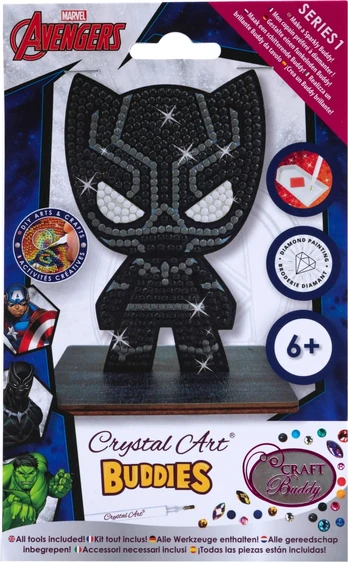 CRAFT BUDDY MARVEL CRYSTAL ART Figūrėlė „Juodoji pantera“