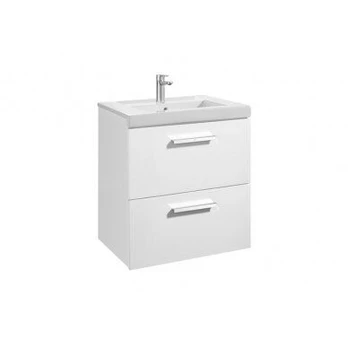 Spintelė praustuvui Roca PRISMA 60 cm, balta blizgi A856881806