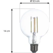 LUUMR Išmanioji LED lemputė E27 G95 7W skaidri ZigBee Hue Tuya