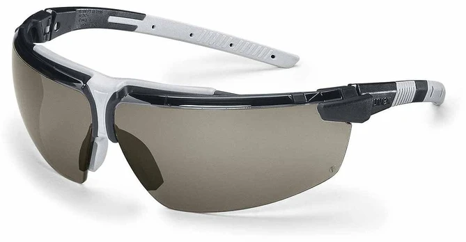 Protective glasses with temples