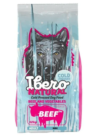 Ibero Natural Cold-pressed Small Breed, Beef 12 kg