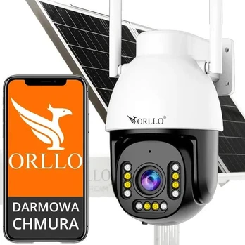 IP kamera Orllo Z9 ULTRA su saulės paneliu SM6030 PRO