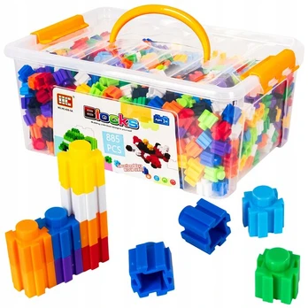 3D statybinės kaladėlės Click4Toys, 885 dalių