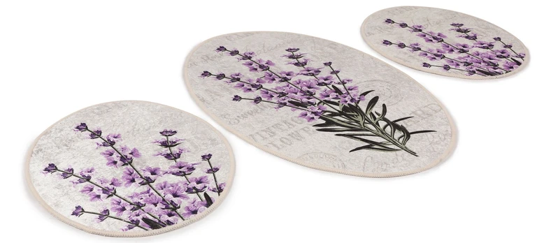 Foutastic Vonios kilimėlių rinkinys (3 dalys) Lavender