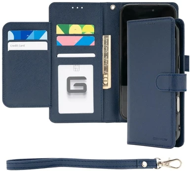 Dėklas Mercury Essential Diary do iPhone 17 Pro Max / 18 Pro Max tamsiai mėlyna