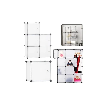 Lean Transparent Shoe Cabinet Organizer Boxes 10 Pcs