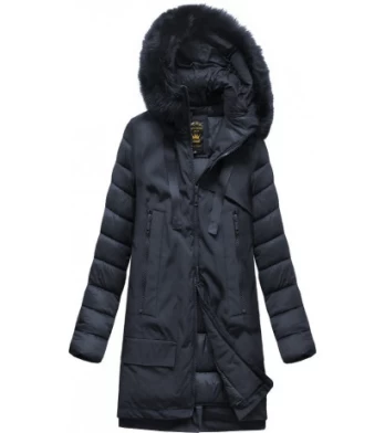 COMBINED MATERIAL JACKET NAVY BLUE (7708) striukė