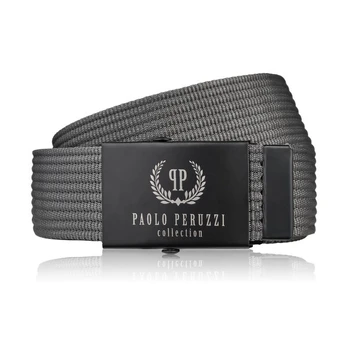 Paolo Peruzzi vyriškas pilkas diržas 105 cm