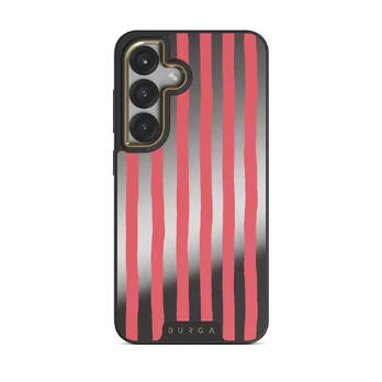 Pomegranate - Samsung Galaxy S25 Plus Case, Elite Mirror Dark (Magnetic) / Gold