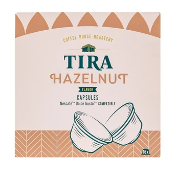 Kavos kapsulės TIRA HAZELNUT DG, 16 vnt.