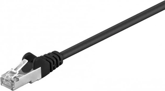 Goobay Patchcord, CAT5e, SF/UTP, 1m, juoda (68666)