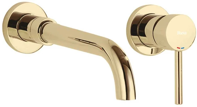 Potinkinis maišytuvas Rea Lungo Long, Gold, + Box
