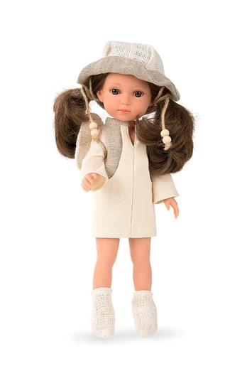 Munecas Arias Lėlytė Carole su lininiais rūbeliais, 36 cm