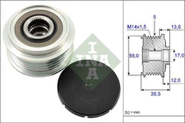 INA 535 0184 10 Freewheel alternator pulley