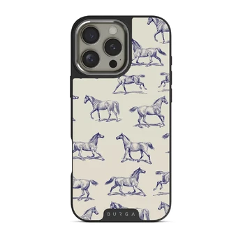 Derby Race - iPhone 16 Pro Case, Elite Dark (MagSafe) / Silver