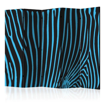 Artgeist Pertvara - Zebra pattern (turquoise) II [Room Dividers]