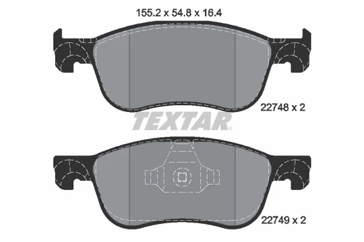 TEXTAR 2274801 Brake pad set