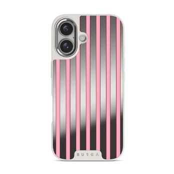 Strawberry Jam - iPhone 16 Case, Elite Mirror Light (MagSafe) / Silver