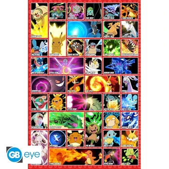Pokemon Moves Poster - 91.5x61 cm