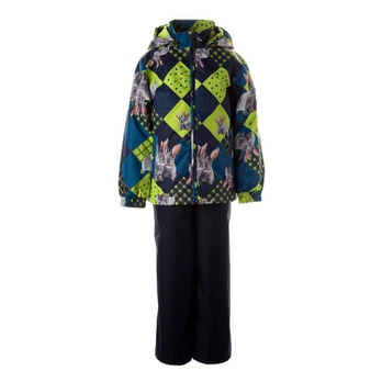 Huppa Komplektas YOKO, petrol pattern/ navy