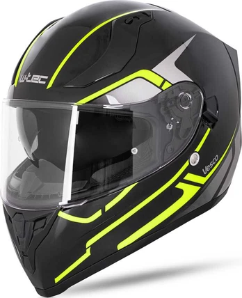 Visą veidą dengiantis motociklininko šalmas W-TEC "Vesco