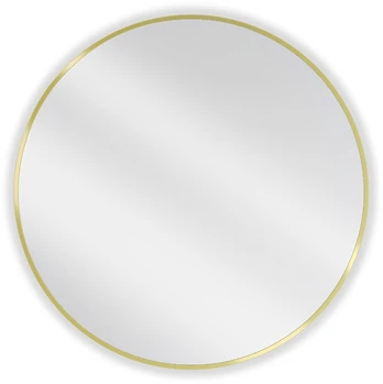 Veidrodis Mexen Loft Round, klijuojamas, 85 cm x 85 cm, aukso