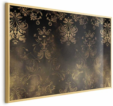 Artgeist Plakatas - Dark Baroque Patterns with Golden Accents