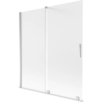 Vonios sienelė Mexen Velar, 150 cm x 150 cm, chromo