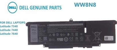Dell 57Wh lithium-ion battery for Latitude laptops