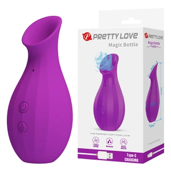 Pretty Love Magic Bottle oro bangų klitorio stimuliatorius, violetinis